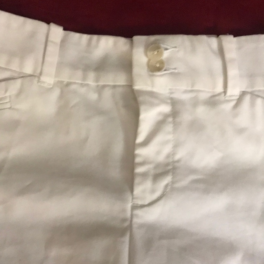 NEW Dockers shorts white Bermuda cotton/poly front zip & 2 pockets women size 8 - Picture 7 of 9